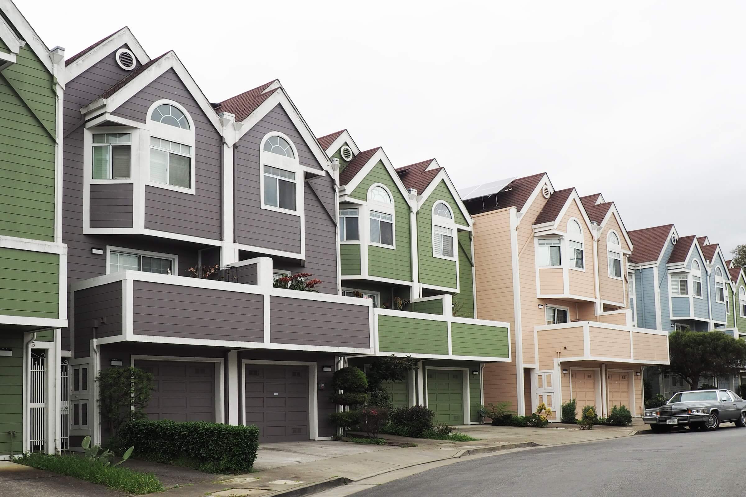 A row of houses.